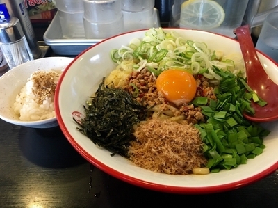 「まぜそば 並 (割り飯付) ¥780」@つけ麺専門店 三田製麺所 国分寺並木店の写真