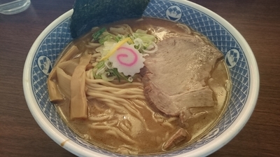「煮干中華そば（750円）＋大盛り（100円）」@重厚煮干中華そば 大ふく屋の写真