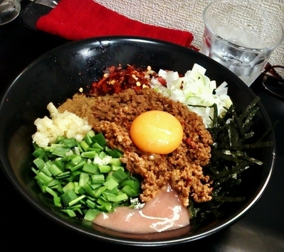 「期間限定 台湾まぜそば」@自家製麺SHINの写真