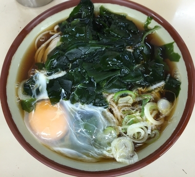 「わかめ玉子そば（￥360）」@きそば鈴一の写真