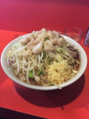 「ラーメンニンニク野菜アブラ」@ラーメン二郎 仙川店の写真