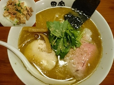 「【期間限定】味噌煮干そば￥800＋ちゃーしゅー丼￥230」@中華そば 田家 本店の写真