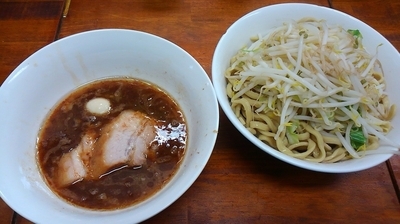 「エビつけ麺小 1000円 ヤサイ」@蓮爾 新町一丁目店の写真
