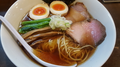 「あっさり煮干＋味玉」@ラーメン 一兎の写真