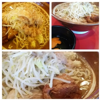 「大ラーメン（ニンニク、アブラ）＋極上生卵２個」@麺屋 桐龍の写真