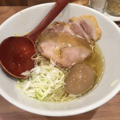 「築地直送北海道産 帆立塩ラーメン（￥850）」@旨美麺 築一の写真