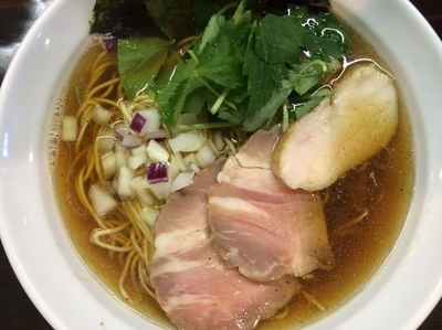 「味玉貝と煮干しのそば 830円」@中華そば 先崎の写真