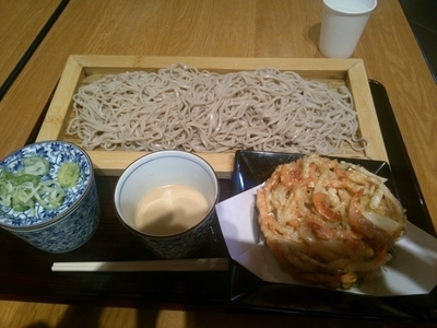 「板そば　かき揚げ付き　大盛」@川島屋長兵衛の写真