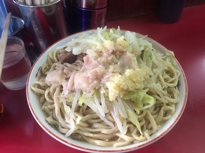 「大豚 ニンニク 油」@ラーメン二郎 目黒店の写真