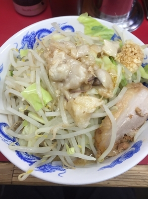 「ラーメン並、ヤサイ、ニンニク、アブラ」@モッコリ豚の写真