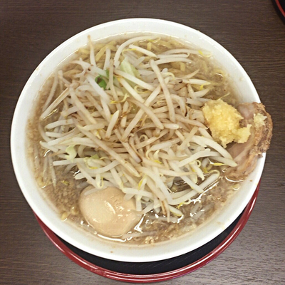 「元ラーメン＋大盛／濃いめ（820円）」@麺屋 元の写真