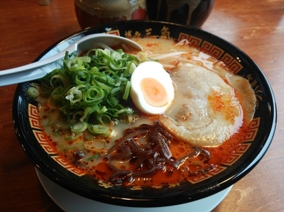 「辛口みそとんこつ げん氣ラーメン」@博多三氣 瑞穂店の写真