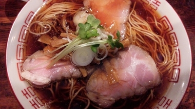 「中華そば＋煮干しそば」@中華そば しば田の写真