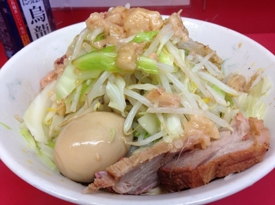 「汁なし味付け玉子【750円】」@ラーメン二郎 環七一之江店の写真