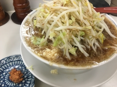 「ラーメン＋自家製辛味噌」@ラーメン大 我孫子店の写真