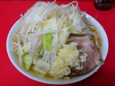「小ラーメン（700円）ヤサイニンニク」@ラーメン二郎 千住大橋駅前店の写真