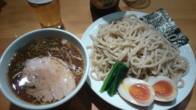 「『つけそば 得のせ』+『瓶ビール』」@morrisの写真