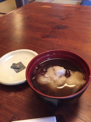 「蕎麦がきぜんざい（350円）」@母子そば座敷 いまきたの写真