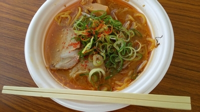 「【麺　風來堂×麺匠　真武咲弥】札幌炙り味噌ラーメン」@東京ラーメンショー2015の写真