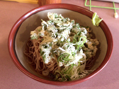 「春菊天そば(400円)」@丸八そば 菊川店の写真