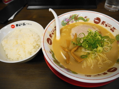 「ランチ ライスセット 麺硬め」@天下一品 上野アメ横店の写真