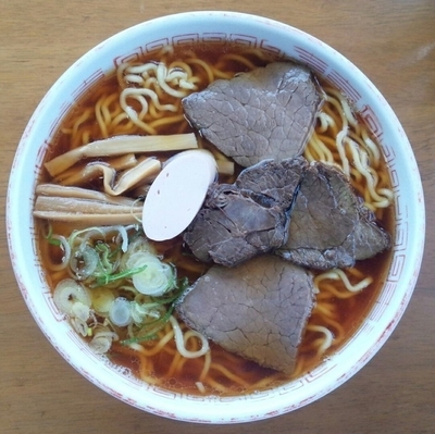 「中華そば普通盛650円」@かめやの写真