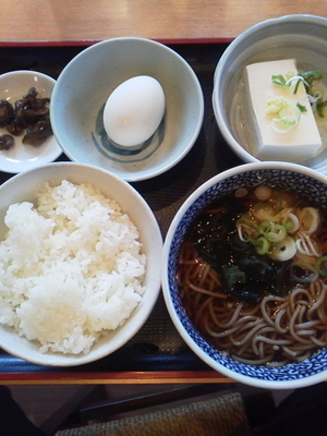 「朝そば定食\290」@東西そばの写真
