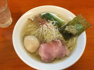 「味玉魚介鶏だし塩らぁめん中盛」@麺処 有彩の写真