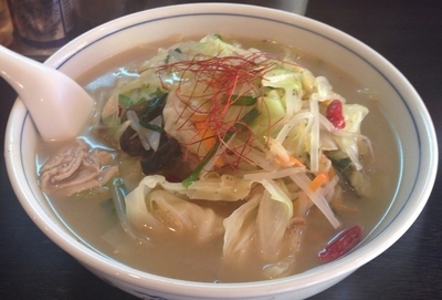 「本日のおすすめ(ピリ辛タンメン＋半ライス)930円」@やみつき味 辛子堂の写真