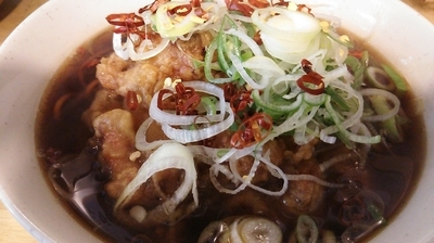 「ジャンボゲソそば」@一○そばの写真