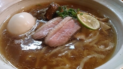 「鴨そば (新バージョン)」@はりけんラーメン 南店の写真