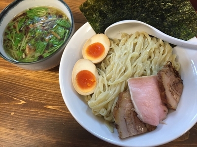 「特製塩つけめん 300g【1000円】」@くじら食堂の写真