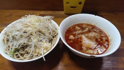 「大つけ麺、７００、野菜ニンニク」@蓮爾 新町一丁目店の写真