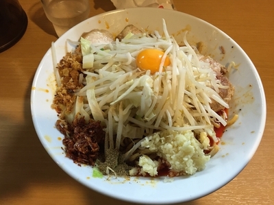 「【限定】本気の本気の海老香辛麺＋＋大盛り＋汁なし＋豚」@豚星。の写真