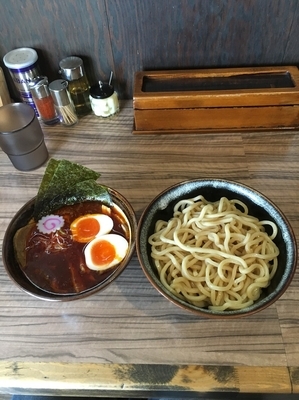 「特製辛つけめん」@麺屋 英の写真