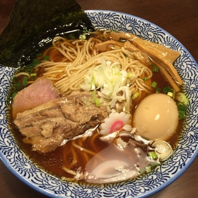 「汁そば （＋味玉）」@汁そば LUCY ルーシーの写真