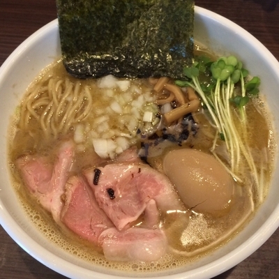 「濃厚中華そば￥800円(味玉サービスCP)」@自家製麺 まかないへきるの写真