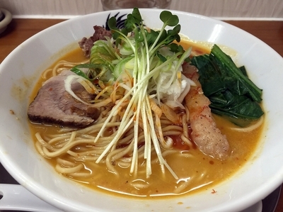 「限定 レッドライジング（９００円）」@ラーメン専科 竹末食堂の写真