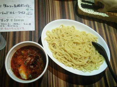 「辛つけめん +大盛」@ワインバル食堂 nicoの写真