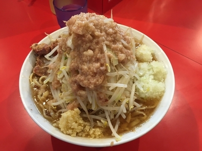 「小ラーメン＋玉ねぎ＋ほぐし豚 760円」@麺屋 桐龍の写真