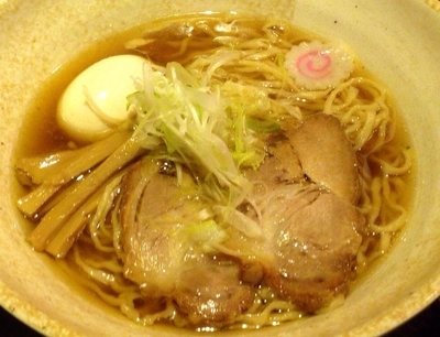 「煮干しらーめん（並）780円　味玉100円」@麺屋 しみるの写真