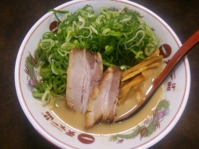 「ネギラーメン（並、こってり、硬め）」@天下一品 前橋大友店の写真