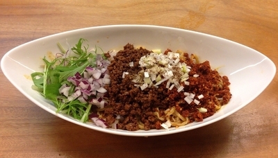 「汁なし担々麺(限定)850円」@白河手打中華そば  一番いちばんの写真