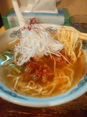 「辛鶏そば720円」@麺・酒処 ぶらりの写真