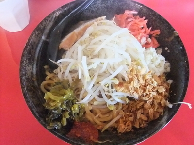 「まぜそば」@麺や 唯桜の写真