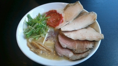 「鶏白湯（塩）800円+チャーシュー200円」@麺屋 京介の写真