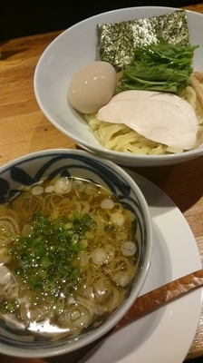 「煮干し塩つけめん  850円」@麺や 流れ星の写真