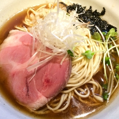 「秋刀魚煮干しそば800円」@麺屋 烈の写真