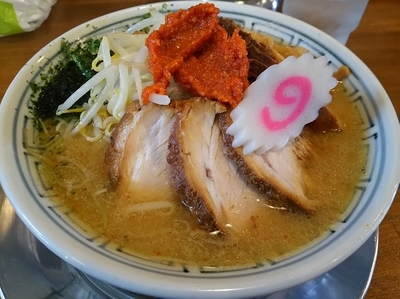 「名代からし味噌ちゃーしゅうめん　※サービス券で３００円引き」@ちゃーしゅうや武蔵 篠ノ井店の写真