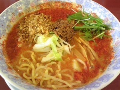 「本格担々麺¥850・揚げネギ¥50」@らーめん まるたつの写真